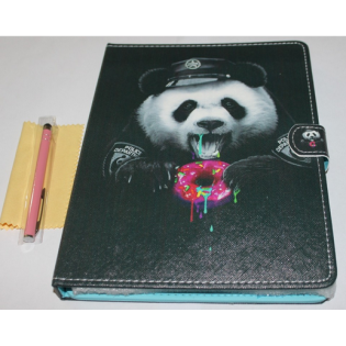 Etui Uniwersalne do Tabletów 7"-8" z Rysikiem Wzór: Panda