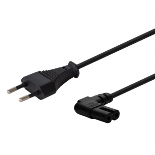Kabel zasilający płaski ósemka kątowy CL-117 1,2m